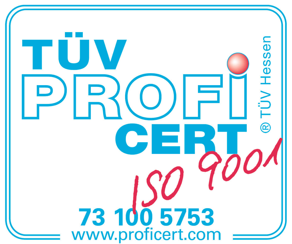 ISO 9001 Zertifikat ab 01/2019
